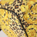 Gianni Versace Boston Bag PVC 2way Yellow Black gold Auth BA6230-18