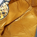 Gianni Versace Boston Bag PVC 2way Yellow Black gold Auth BA6230-21