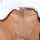 MCM Logogram Vicetos Chain Shoulder Bag PVC Leather Brown Gold Auth BA6231-19