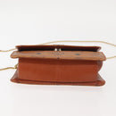 MCM Logogram Vicetos Chain Shoulder Bag PVC Leather Brown Gold Auth BA6231-5