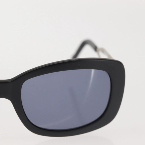 CHANEL Sunglasses Plastic Black CC Auth BA6232