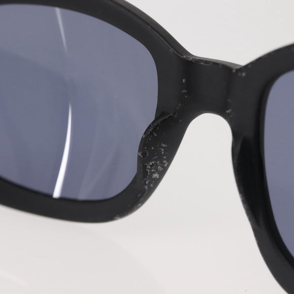 CHANEL Sunglasses Plastic Black CC Auth BA6232