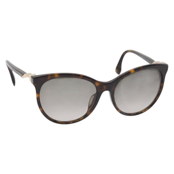 FENDI Sunglasses Plastic Brown Auth BA6233