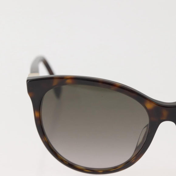 FENDI Sunglasses Plastic Brown Auth BA6233
