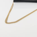 Christian Dior Chain Shoulder Bag Leather Navy Gold Auth BA6234-7