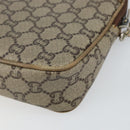 GUCCI GG Plus Supreme Shoulder Bag PVC Leather Beige Gold Auth BA6237-15