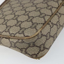 GUCCI GG Plus Supreme Shoulder Bag PVC Leather Beige Gold Auth BA6237-16