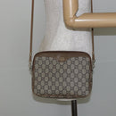 GUCCI GG Plus Supreme Shoulder Bag PVC Leather Beige Gold Auth BA6237-22