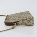 GUCCI GG Plus Supreme Shoulder Bag PVC Leather Beige Gold Auth BA6237-4