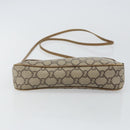 GUCCI GG Plus Supreme Shoulder Bag PVC Leather Beige Gold Auth BA6237-5