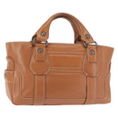 CELINE Boogie bag Hand Bag Leather Brown Auth BA6238-1