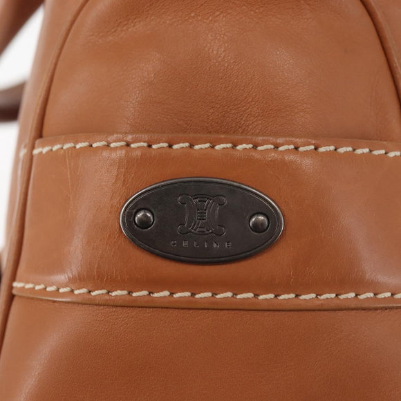 CELINE Boogie bag Hand Bag Leather Brown Auth BA6238