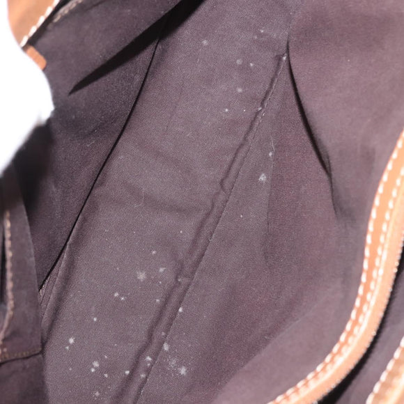 CELINE Boogie bag Hand Bag Leather Brown Auth BA6238