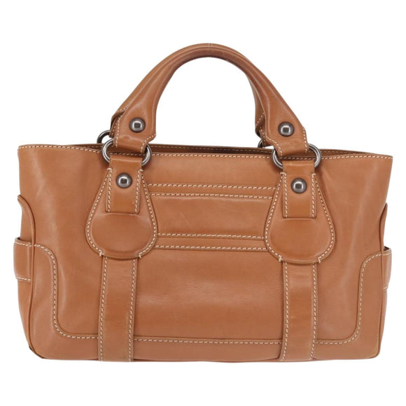 CELINE Boogie bag Hand Bag Leather Brown Auth BA6238