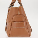 CELINE Boogie bag Hand Bag Leather Brown Auth BA6238-4