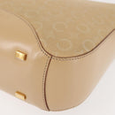 CELINE C Macadam Canvas Shoulder Bag Beige Gold Auth BA6239-15