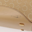 CELINE C Macadam Canvas Shoulder Bag Beige Gold Auth BA6239-9
