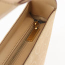 CELINE C Macadam Canvas Shoulder Bag Beige Gold Auth BA6239-10