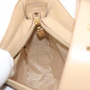 CELINE C Macadam Canvas Shoulder Bag Beige Gold Auth BA6239-19