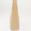 CELINE C Macadam Canvas Shoulder Bag Beige Gold Auth BA6239-4