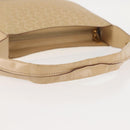 CELINE C Macadam Canvas Shoulder Bag Beige Gold Auth BA6239-7