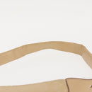 CELINE C Macadam Canvas Shoulder Bag Beige Gold Auth BA6239-8