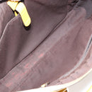 GUCCI Diamante Business Bag Leather Beige Gold 344357 Auth BA6240-11