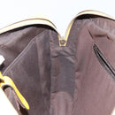 GUCCI Diamante Business Bag Leather Beige Gold 344357 Auth BA6240-19