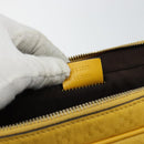 GUCCI Diamante Business Bag Leather Beige Gold 344357 Auth BA6240-12