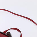 GUCCI Bamboo Daily Hand Bag Leather 2way Red Silver 392013 Auth BA6241-10