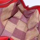 GUCCI Bamboo Daily Hand Bag Leather 2way Red Silver 392013 Auth BA6241-18