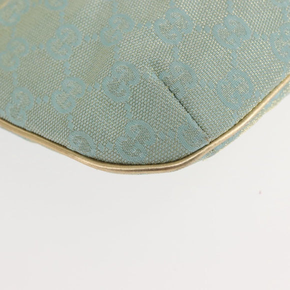 GUCCI GG Canvas Shoulder Bag Peppermint Gold 005 0813 Auth BA6242