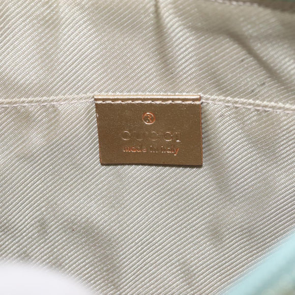 GUCCI GG Canvas Shoulder Bag Peppermint Gold 005 0813 Auth BA6242