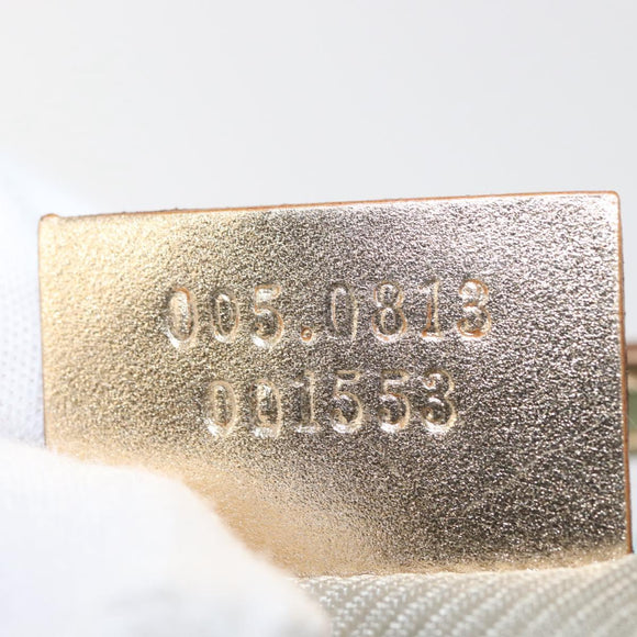 GUCCI GG Canvas Shoulder Bag Peppermint Gold 005 0813 Auth BA6242