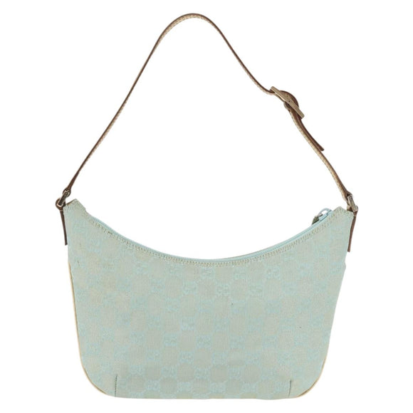 GUCCI GG Canvas Shoulder Bag Peppermint Gold 005 0813 Auth BA6242