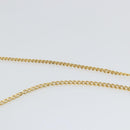 Christian Dior Honeycomb Canvas Chain Shoulder Bag PVC White Gold Auth BA6245-8