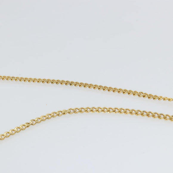 Christian Dior Honeycomb Canvas Chain Shoulder Bag PVC White Gold Auth BA6245