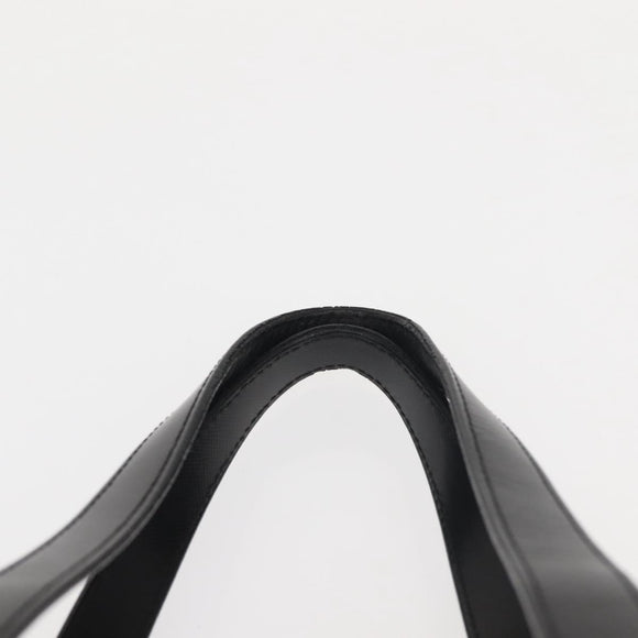 BURBERRY Nova Check Hand Bag Canvas Leather Black Gold Auth BA6246