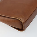 Burberrys Shoulder Bag Leather Brown Gold Auth BA6247-16