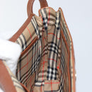 Burberrys Shoulder Bag Leather Brown Gold Auth BA6247-17