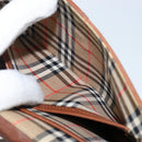 Burberrys Shoulder Bag Leather Brown Gold Auth BA6247-20