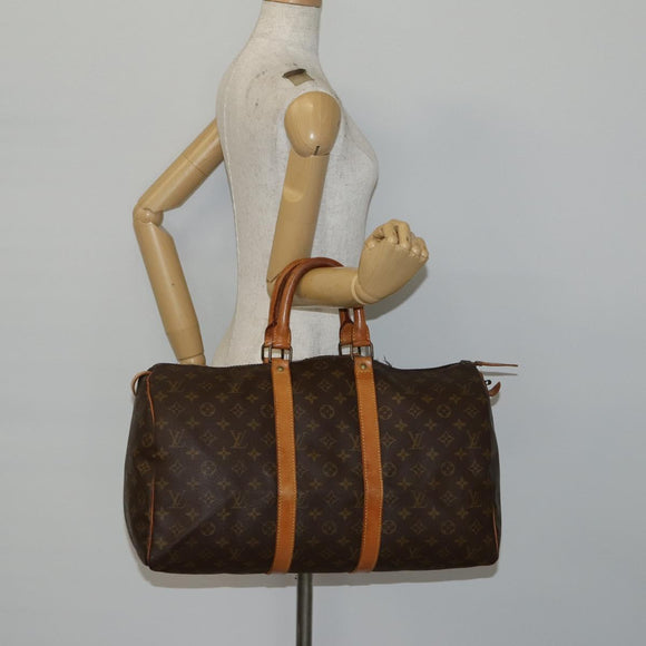 LOUIS VUITTON Monogram Keepall 45 Boston Bag Vintage M41428 LV Auth BA6251
