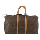 LOUIS VUITTON Monogram Keepall 45 Boston Bag Vintage M41428 LV Auth BA6251-3