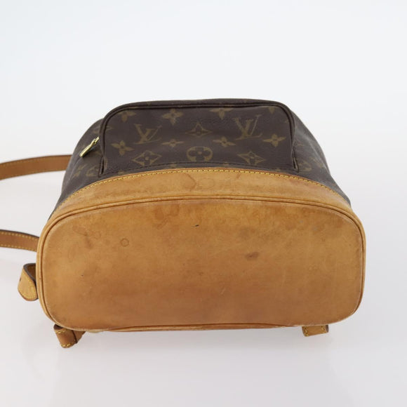 LOUIS VUITTON Monogram Montsouris MM Backpack M51136 LV Auth BA6252