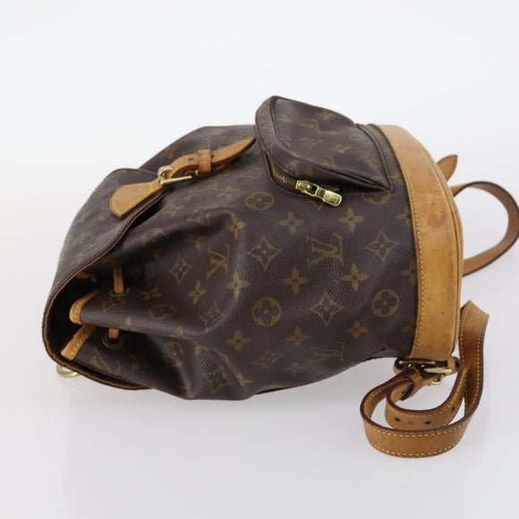 LOUIS VUITTON Monogram Montsouris MM Backpack M51136 LV Auth BA6252