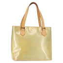 LOUIS VUITTON Monogram Vernis Houston Hand Bag Gris M91053 LV Auth BA6256-1