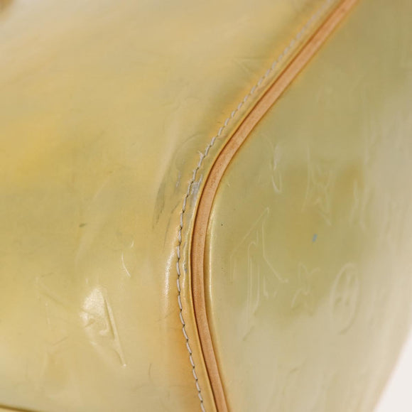 LOUIS VUITTON Monogram Vernis Houston Hand Bag Gris M91053 LV Auth BA6256