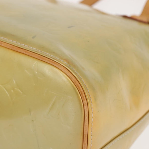 LOUIS VUITTON Monogram Vernis Houston Hand Bag Gris M91053 LV Auth BA6256