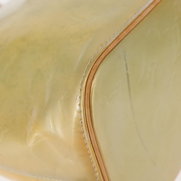 LOUIS VUITTON Monogram Vernis Houston Hand Bag Gris M91053 LV Auth BA6256