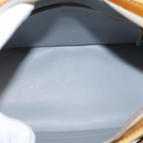 LOUIS VUITTON Monogram Vernis Houston Hand Bag Gris M91053 LV Auth BA6256